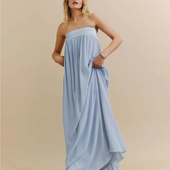 Reformation Maribelle Dress Retails Color Mineral Brand New - Picture 8 of 14